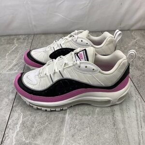 Mens size 8.5 Nike Air Max 98 SE china rose pink white black running sneakers og
